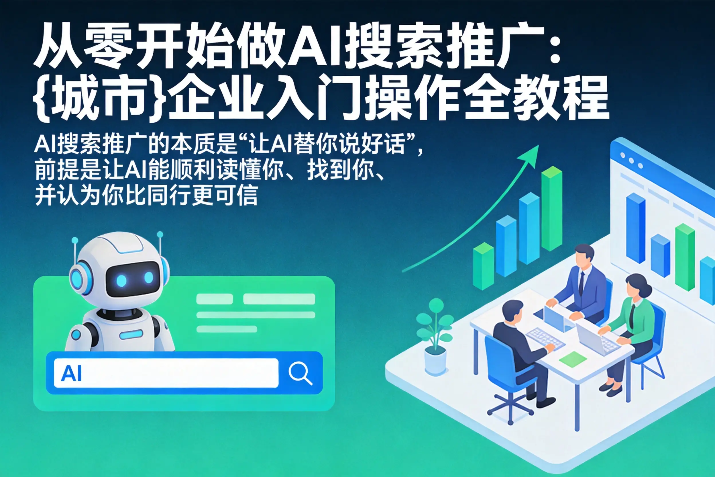从零开始做AI搜索推广：阳明企业入门操作全教程